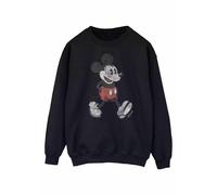 Disney Walking Mickey Mouse Sweatshirt In Black Black