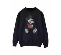 (L, Black) Disney Womens/Ladies Walking Mickey Mouse Sweatshirt