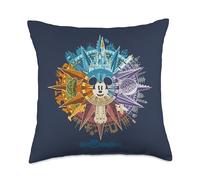 Disney Walt World 50th Anniversary Mickey Mouse Throw Pillow, 18x18, Multicolor