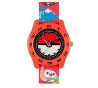 Disney Watches Pokemon Time Teacher Red Silicone Strap Watch