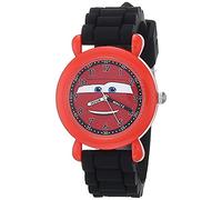 Disney Boys' Japanese Quartz Watch with Silicone Strap, Black, 16 (Model: WDS000942)
