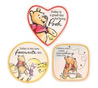 Disney Winnie The Pooh 3pc Multicoloured Ceramic Gift Mini Trinket Tray set Multicoloured