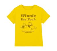 Disney Winnie The Pooh and Piglet Relax Kids T Shirt, Yellow, 3-4