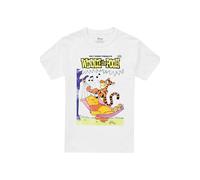 Disney Winnie The Pooh and Tigger Hammock Vintage Poster Unisex T Shirt, White, Large