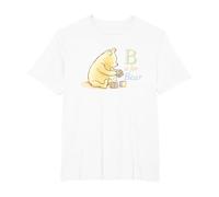 Disney Winnie the Pooh B Is For Bear Cute Sketch Pooh Logo T-Shirt, Men's Big and Tall, White, 6X Tall