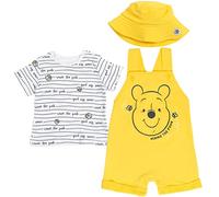 Disney Winnie the Pooh Baby Boys 3 Piece Outfit Set: Overalls T-Shirt Hat 6-9 Months