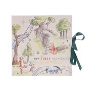 Disney Winnie the Pooh Baby Memory Book - My First Moments & Memories | First Year Record Book for Boys & Girls | Newborn Gift with Ribbon Closure | Official Widdop Keepsake Album - H: 21cm x W: 21cm.