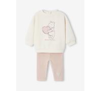 Disney® WINNIE THE POOH baby sweatshirt fleece set + velvet leggings vanilla