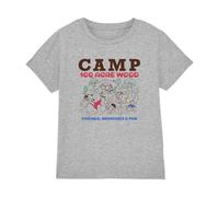 Disney Winnie The Pooh Camp 100 Acre Woods Kids T Shirt, Athletic Heather, 7-8