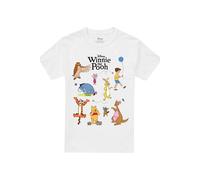 Disney Winnie The Pooh Characters T-Shirt, White | Size: 3XL Disney White 3XL