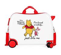 Disney Winnie The Pooh Children's Suitcase White 50x39x20cm Rigid ABS Combination Closure Side 34L 1.8 kg 4 Wheels