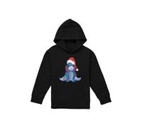 Disney Winnie The Pooh Christmas Light Entangled Eeyore Youth Kids Pull-Over Hoodie, Black | Size: 7-8 Years Disney Black 7-8 Years