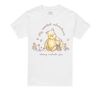 Disney Winnie The Pooh Classic Pooh & Piglet Sweetest Adventures Tee, White | Size: Medium Disney White M