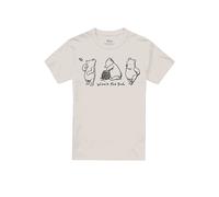 Disney Winnie The Pooh Classic Pooh Bear Outlines Unisex T Shirt, Natural, Medium