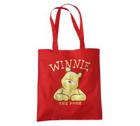 Disney Winnie The Pooh Classic Pooh Head Travel Reusable Tote Bag, Red Disney Red