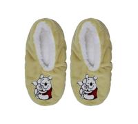 Disney Winnie the Pooh Cosy Slipper Socks, Yellow, One Size 4-8