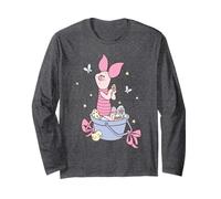 Disney Winnie The Pooh Easter Sweet Spring Piglet Chest Logo Long Sleeve T-Shirt