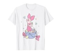 Disney Winnie The Pooh Easter Sweet Spring Piglet Chest Logo T-Shirt