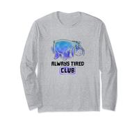 Disney Winnie The Pooh Eeyore Airbrush Always Tired Club Long Sleeve T-Shirt