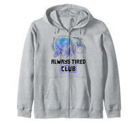 Disney Winnie The Pooh Eeyore Always Tired Club Zip Hoodie