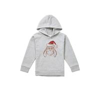Disney Winnie The Pooh Eeyore Christmas Hat Youth Kids Pull-Over Hoodie, Athletic Heather in Grey | Size: 7-8 Years Disney Grey 7-8 Years