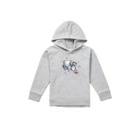 Disney Winnie The Pooh Eeyore Christmas Snowflakes Youth Kids Pull-Over Hoodie, Athletic Heather in Grey | Size: 5-6 Years Disney Grey 5-6 Years