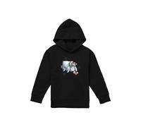 Disney Winnie The Pooh Eeyore Christmas Snowflakes Youth Kids Pull-Over Hoodie, Black | Size: 9-11 Years Disney Black 9-11 Years