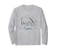 Disney Winnie the Pooh Eeyore Floating Daisy Outline Long Sleeve T-Shirt