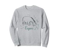 Disney Winnie the Pooh Eeyore Floating Daisy Outline Sweatshirt