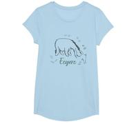 Disney Winnie the Pooh Eeyore Floating Daisy Outline T-Shirt, Girls, Baby Blue, Large