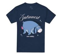 Disney Winnie The Pooh Eeyore Introvert Unisex T Shirt, Deep Navy, XX-Large