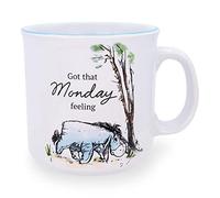 Disney Winnie the Pooh Eeyore "Monday Feeling" Ceramic Camper Mug | 20 Ounces