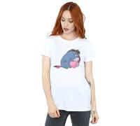 Winnie The Pooh Eeyore Mouth Cotton Boyfriend T-Shirt Disney White 5XL