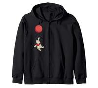 Disney Winnie The Pooh Floating Red Balloon Zip Hoodie