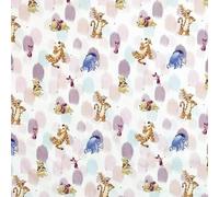 Disney Winnie The Pooh & Friends 140cm Wide Cartoon Animals Children's Fabric Licensed Digital Printed 100% Cotton Craft Fabric Material for Crafts, Quilting, Dressmaking, Nursery