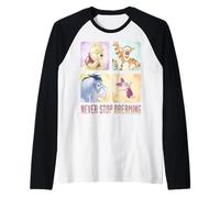 Disney Winnie The Pooh Friends Never Stop Dreaming Raglan Baseball Tee