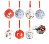 Disney Winnie The Pooh Set of Seven Christmas Baubles, none