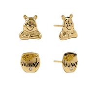 Disney Winnie The Pooh Gold Set Yellow Earring | Acotis - Base Metal