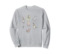 Disney Winnie The Pooh Group Shot Illustration Collage Sweatshirt