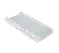 Disney Winnie The Pooh Hello Sunshine Grey & White Super Soft Contoured Changing Pad Cover with Plush Aqua Fleece Center Panel, Aqua, Grey, White