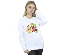 Disney Winnie The Pooh Ho Ho Ho Scarf Sweatshirt In White White 4XL