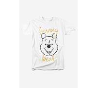 Disney Winnie The Pooh Honey Bear T-Shirt In White White XXL