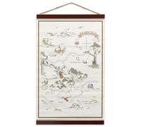 Disney Winnie the Pooh Hundred Acre Wood Map Hanging Canvas Banner