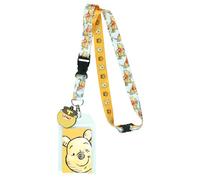 Disney Winnie The Pooh Hunny Pot Breakaway Lanyard ID Badge Holder with 2" Rubber Charm