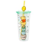 Disney Winnie the Pooh Hunny Pot Carnival Cup With Lid and Straw | Hold 24 Ounce