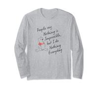 Disney Winnie The Pooh It's Impossible I Do Nothing All Day Long Sleeve T-Shirt