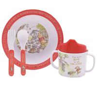 Disney Winnie The Pooh Four-Piece Melamine Dinner Set, none