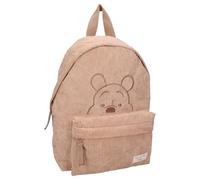 Disney Winnie The Pooh Kind Gestures Backpack - Children's Backpack | School | Nursery - Colour Brown - Corduroy Fabric - Size 31 x 22 x 9 cm