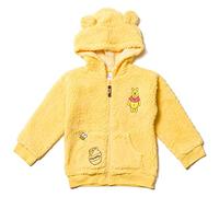 Disney Winnie the Pooh Mickey Mouse Nightmare Before Christmas Lilo & Stitch Monsters Inc. Zip Up Hoodie for Newborn to Big Kids, yellow, 6-9 Months