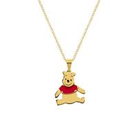 Disney Winnie The Pooh Sterling Silver Gold Plated Necklace C903004YL-P